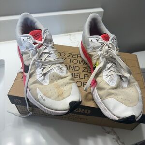 Nike White and Pink Sneakers